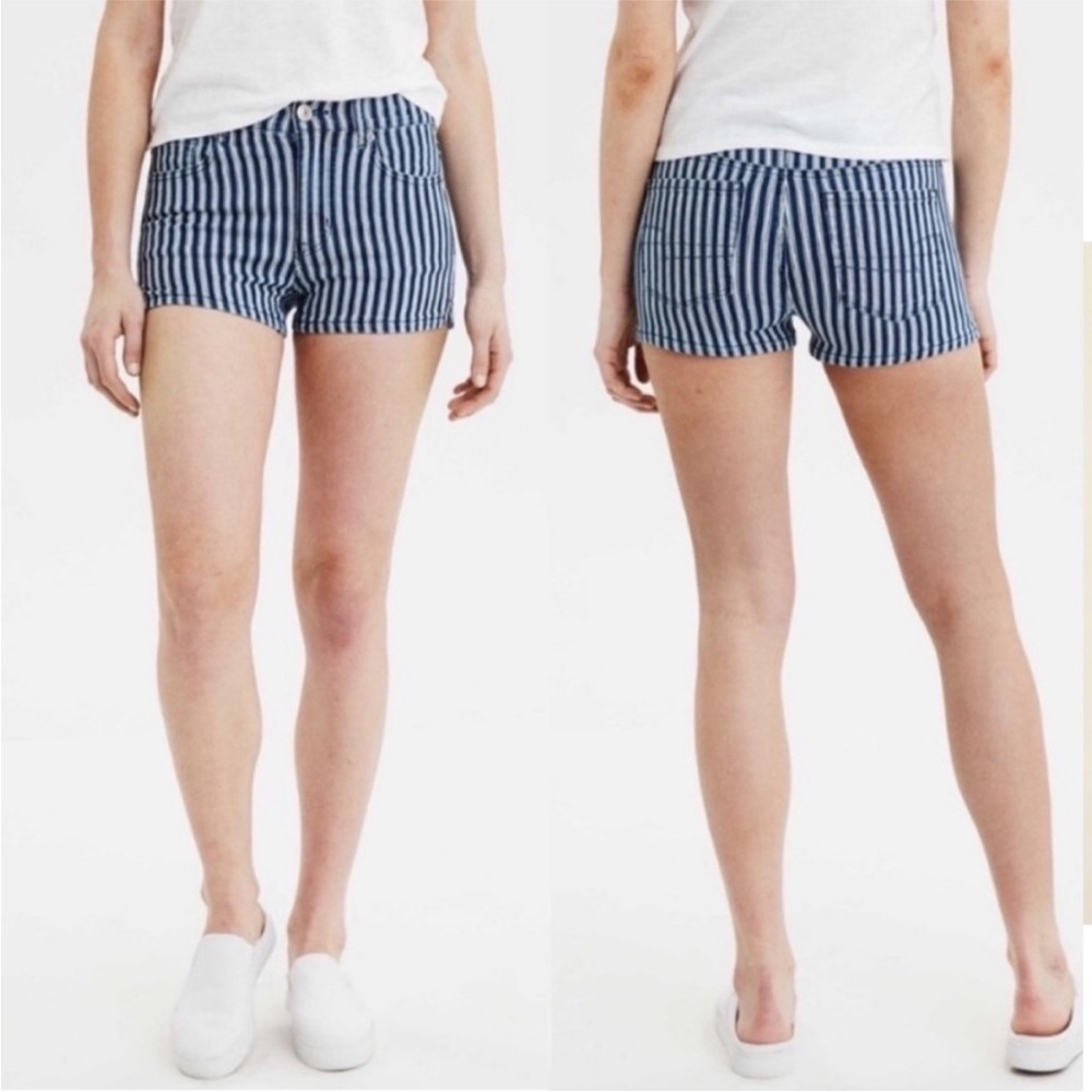 American Eagle Striped Hi-Rise Shortie - Picture 7 of 7